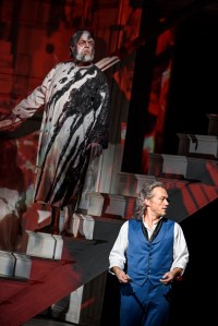 Eric Halfvarson as the Commendatore & Christopher Maltman as Giovanni © ROH Photographer Bill Cooper