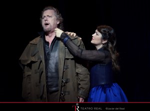 Gregory Kunde (Roberto Devereux) y Silvia Tro Santafé (Sara, duchessa di Nottingham) © Javier del Real | Teatro Real