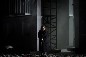 Tamara Wilson © ENO/Robert Workman Conductor - Mark Wigglesworth Director - Calixto Bieito Set Designer - Rebecca Ringst Costume Designer - Ingo Krügler Lighting Designer - Tim Mitchell Video Designer - Sarah Derndinger Translator - Jeremy Sams Don Alvaro - Gwyn Hughes Jones Donna Leonara di Vargas - Tamara Wilson Don Carlo di Vargas - Anthony Michaels-Moore Padre Guardiano - James Creswell Fra Melitone - Andrew Shore Presiosilla - Rinat Shaham Marquis of Calatrava - Matthew Best Curra - Clare Presland Trabuco - Adrian Dwyer Alcade - Nicholas Folwell