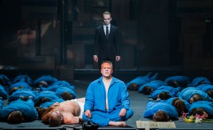 Pádraic Rowan, Neal Cooper, Christopher Gillett, Chorus of Northern Ireland Opera © Northern Ireland Opera