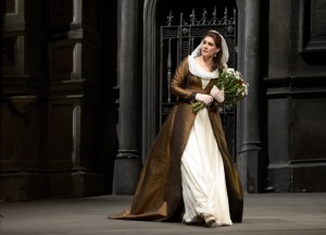Anja Harteros as Tosca at the Deutsche Oper Berlin © 2013, Bettina Stöß