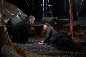 As Wotan with Christine Goerke as Brünnhilde in the Canadian Opera Company production of Die Walküre, Photo: © Michael Cooper 
