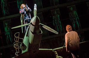 As La Sphinge in Œdipe with Johan Reuter in the title role at the Royal Opera House, Covent Garden. Photo: ©Tristram Kenton 
