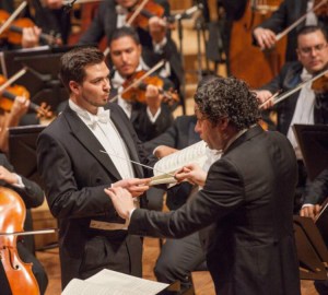 Singing in a concert performance of Die Schöpfung in Caracas conducted by Gustavo Dudamel.  Photo used with the kind permission of Mr Kammler. 