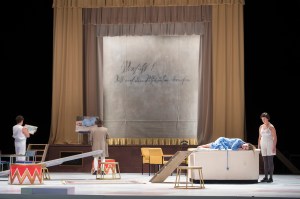 Peter Lodahl, Jochen Schmeckenbecher, Barbara Hannigan, Anne Sofie von Otter. Photo: © Monika Rittershaus 